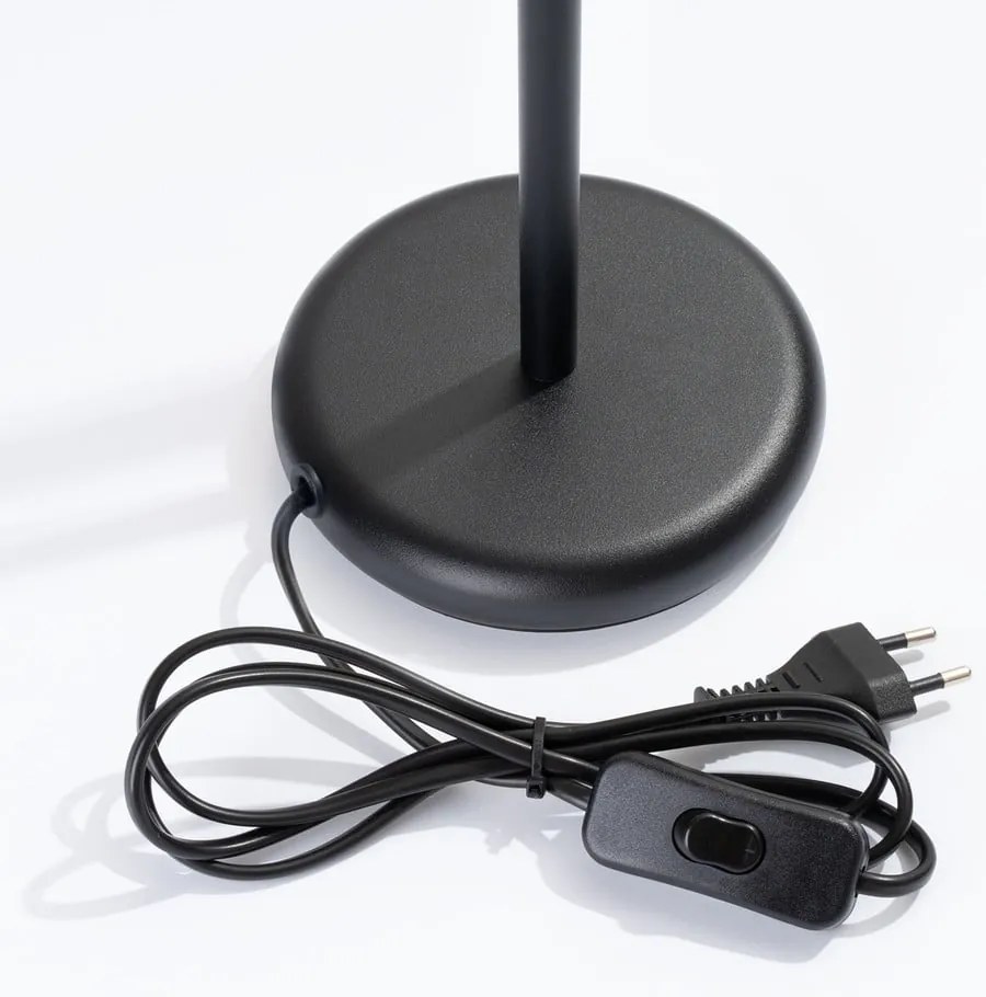 Черна настолна лампа (височина 43 cm) Fideus – Sollux