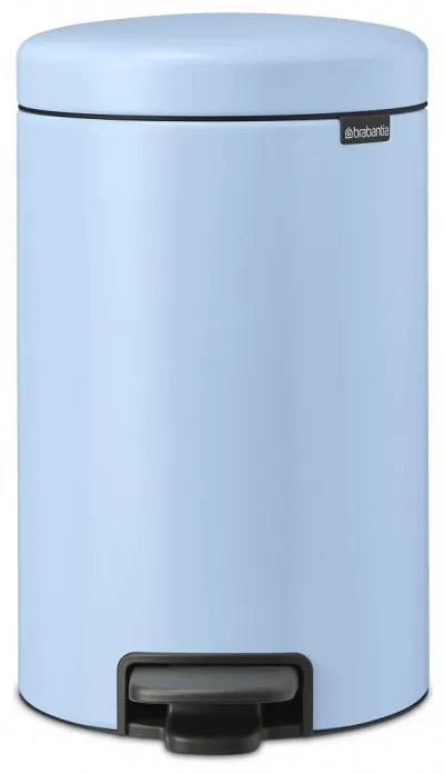 Кош за боклук с педал Brabantia NewIcon 1005532, 12 л, Плавно затваряне, Противоплъзгаща основа, Светлосин