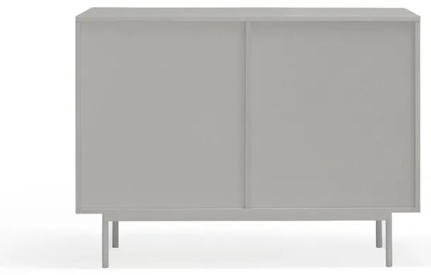 Сив/естествен нисък скрин от декор от дъб 108x80 cm Sierra – Teulat