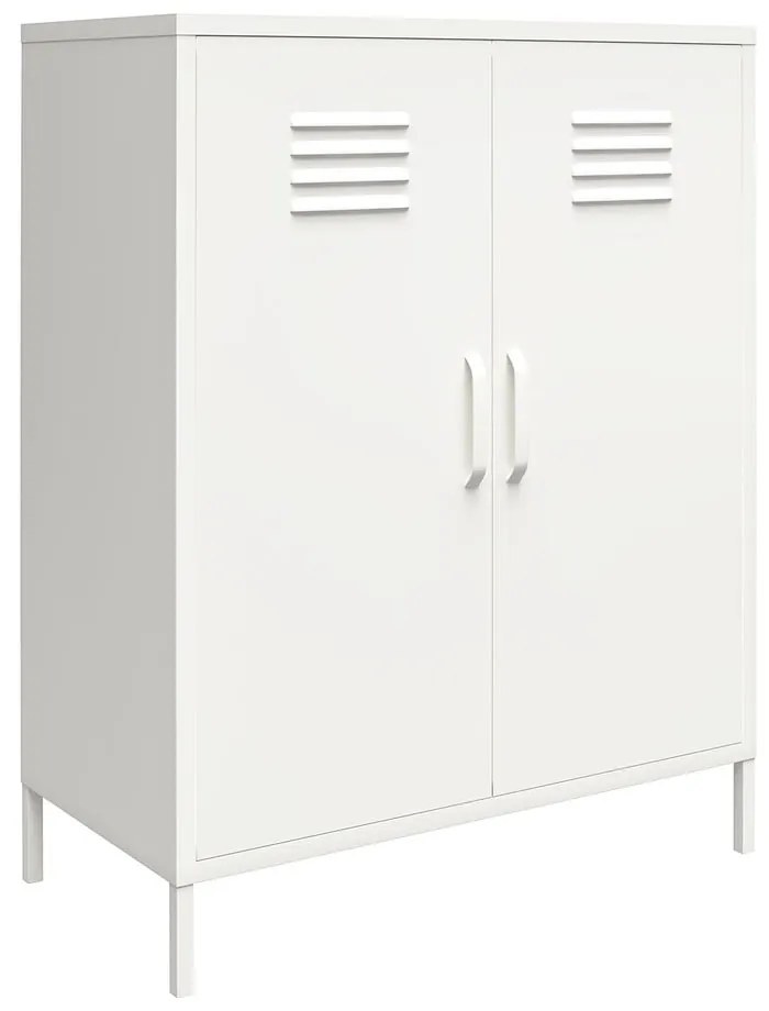 Бяло метално шкафче 40x102x80 cm Mission District – Støraa