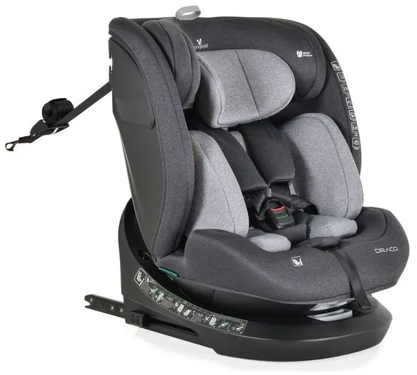 Детско столче за кола Draco i-Size 40-150 см. CANGAROO - сиво