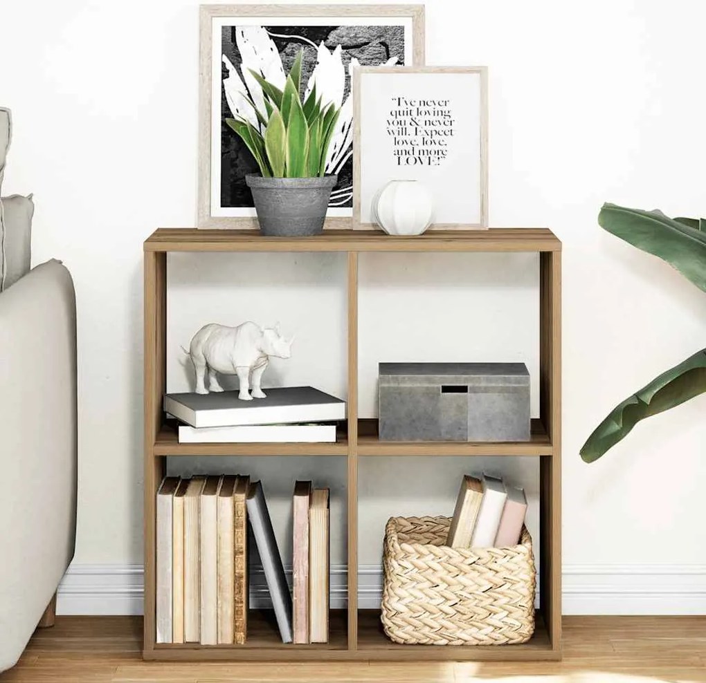 858011 vidaXL Разделител за стая / библиотека, дъб артизан, 69,5x29x69,5 см