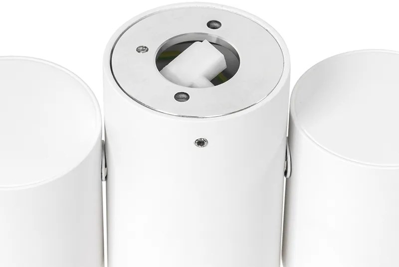 Дизайнерски прожектор бял 2-светлина регулируем - Michael