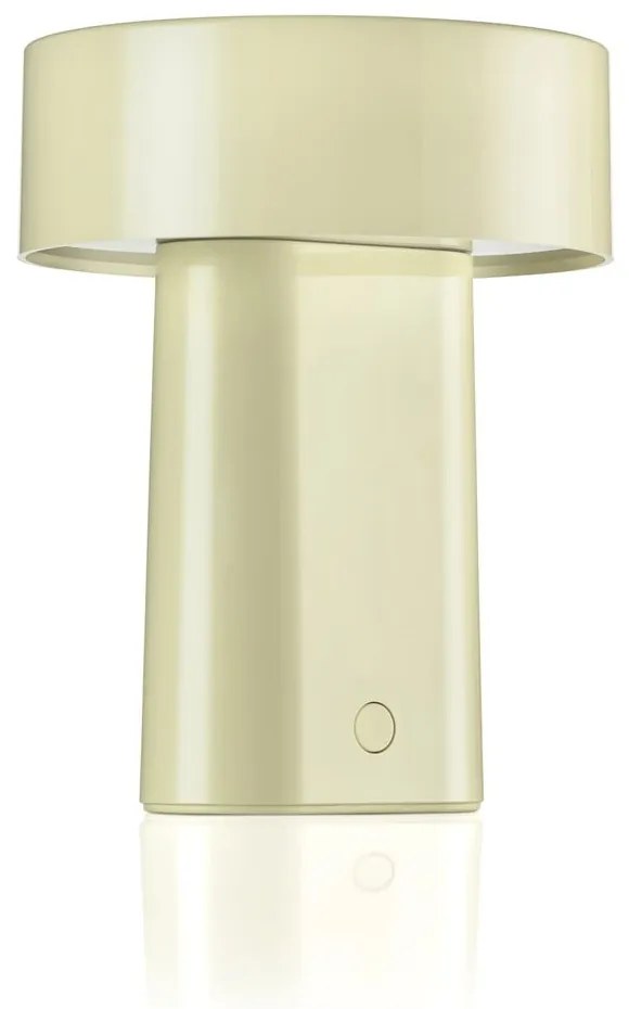 Светлозелена пластмасова LED настолна лампа (височина 18 cm) Oblong – Zone