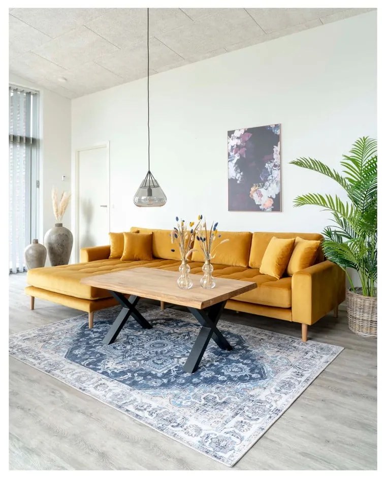 Масичка за кафе с масивен дъбов плот , 120 x 70 cm Toulon - House Nordic