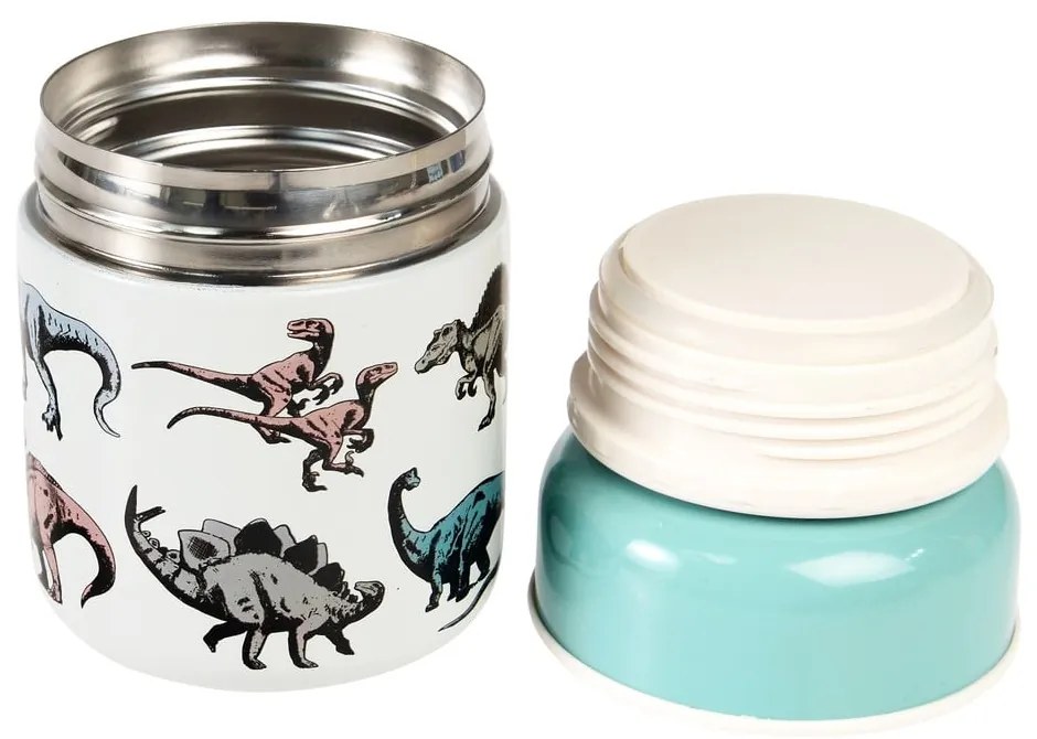 Син/кремав детски термос за храна 280 ml Prehistoric Land – Rex London