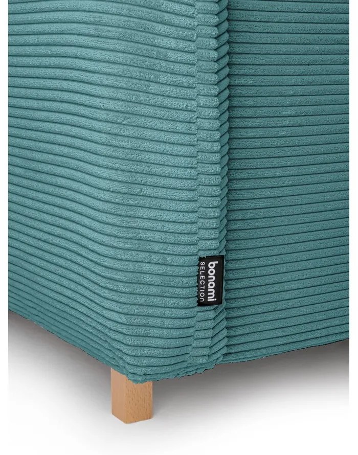 Променлив ъглов разтегателен диван в тюркоазен велур Tori – Bonami Selection