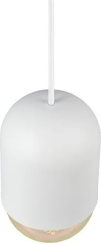 Бяло метално висящо осветително тяло ø 11 cm Nara – Reality