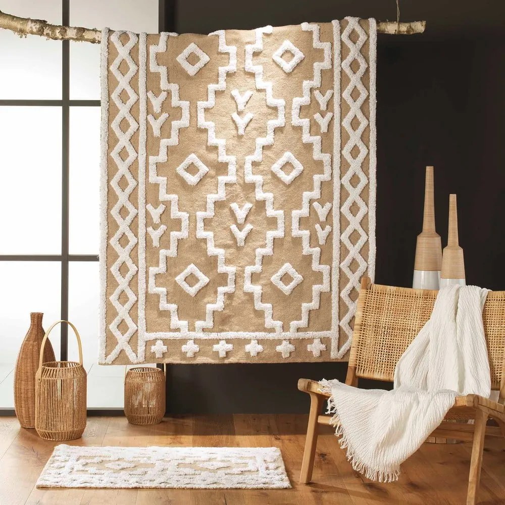 Бежов килим със смес от юта 120x170 cm Medine – douceur d'intérieur