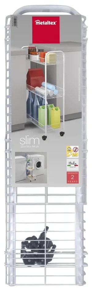 Триетажна подвижна стойка за баня , 23 x 84 cm Laundry - Metaltex
