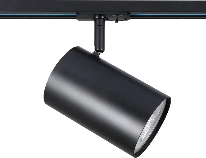 Спот за двупроводна шина TS68PAR3CB, черен мат, 1хЕ27