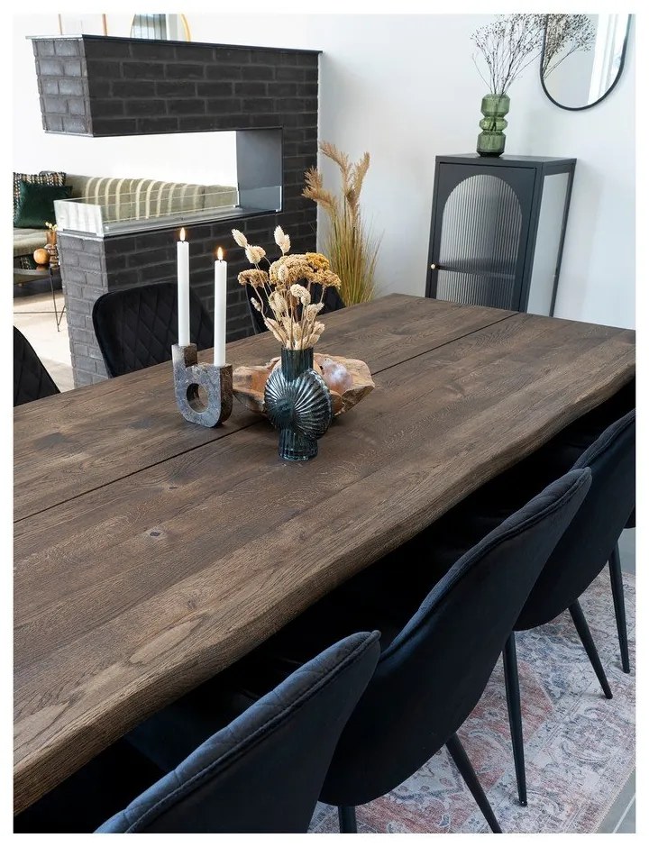 Трапезна маса с дъбова дървена плоскост 95x240 cm Toulon – House Nordic