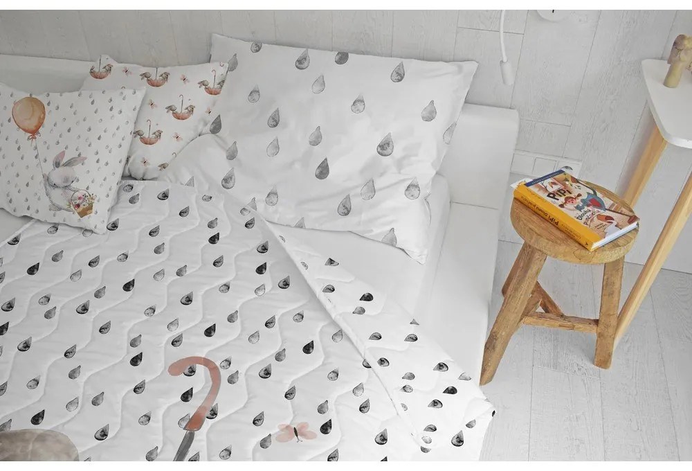 Олекотени одеяло и калъфка за възглавница в комплект от памучен сатен 140x200 cm – Butter Kings