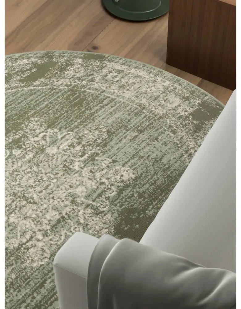 Зелен кръгъл килим ø 120 cm Gloria Lydia – Hanse Home