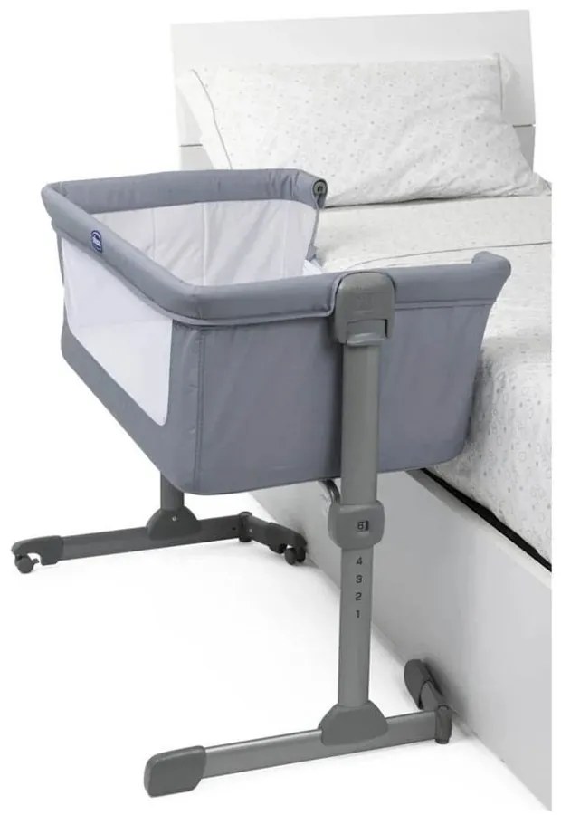 CHICCO Мини кошара - кошче с падаща преграда NEXT 2 ME ESSENTIAL STONE RE LUX
