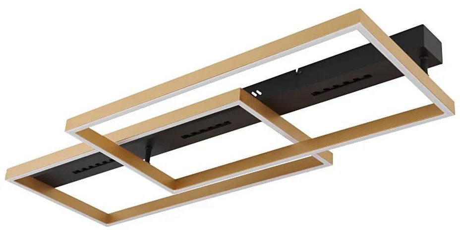 Globo 48461-54 - LED таванно осветително тяло LUFFY LED/54W/230V черно/златно