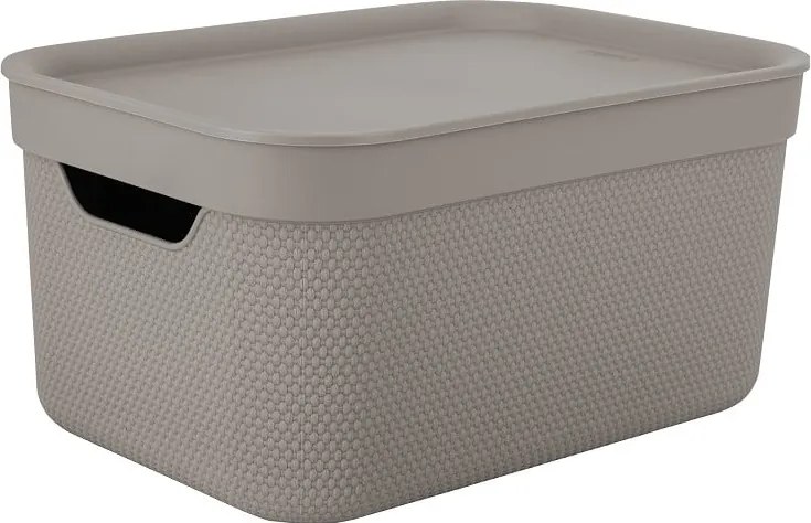 Пластмасова кутия за съхранение с капак Deco - Rotho