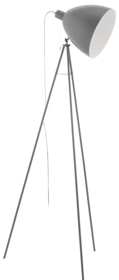 Eglo 33095 - Подова лампа DUNDEE 1xE27/60W/230V сива