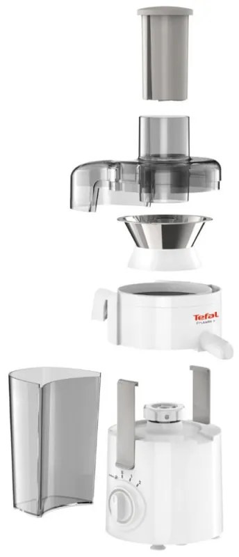 Сокоизстисквачка Tefal ZE370138, 350W, 2 скорости, Функция Пулс, Пулп 950 мл, Бял