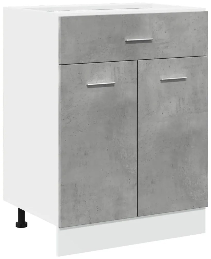 856088 vidaXL Шкаф с чекмеджета "Lyon", цвят бетонно сив, 60x46x81,5 см, инженерно дърво