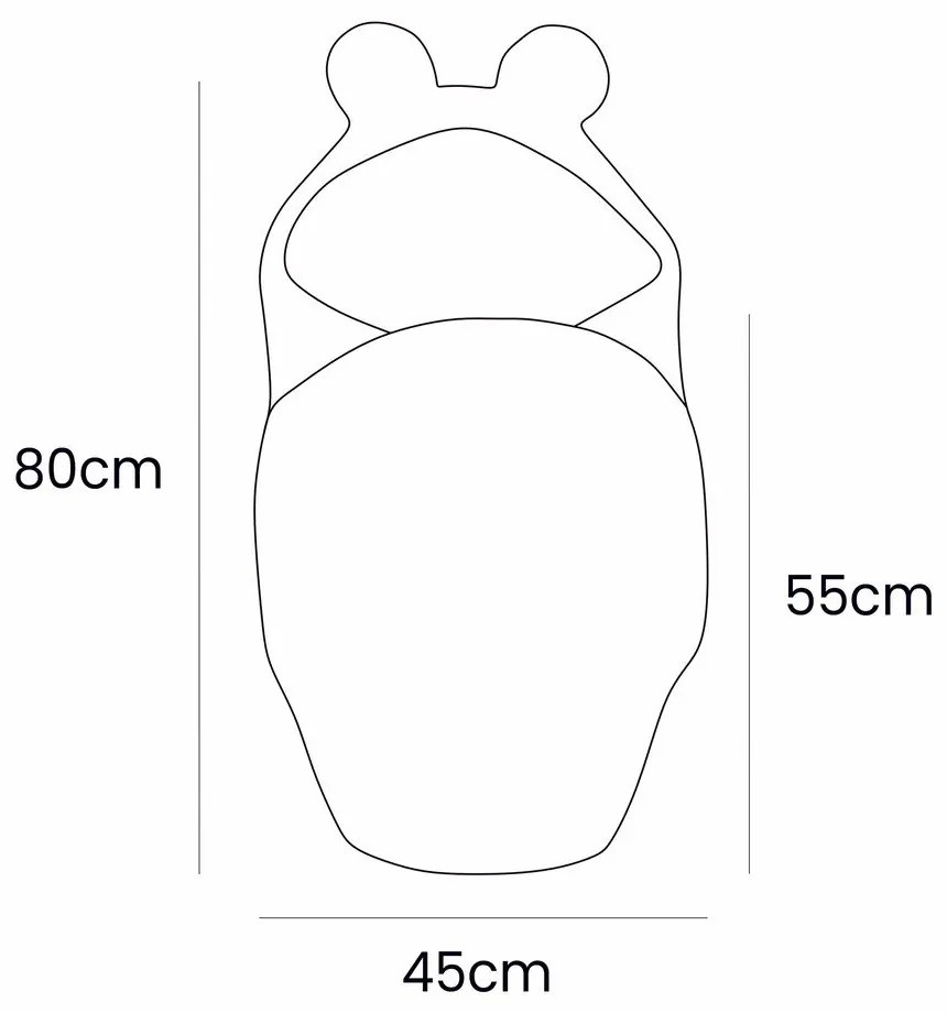 Кремаво бебешко одеяло от шерпа 45x80 cm – Meowbaby