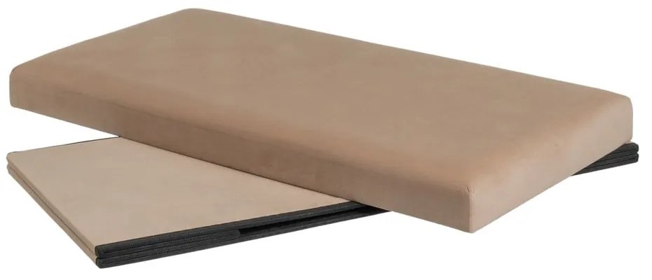 Светлокафява кадифена табуретка Estela – Casa Selección