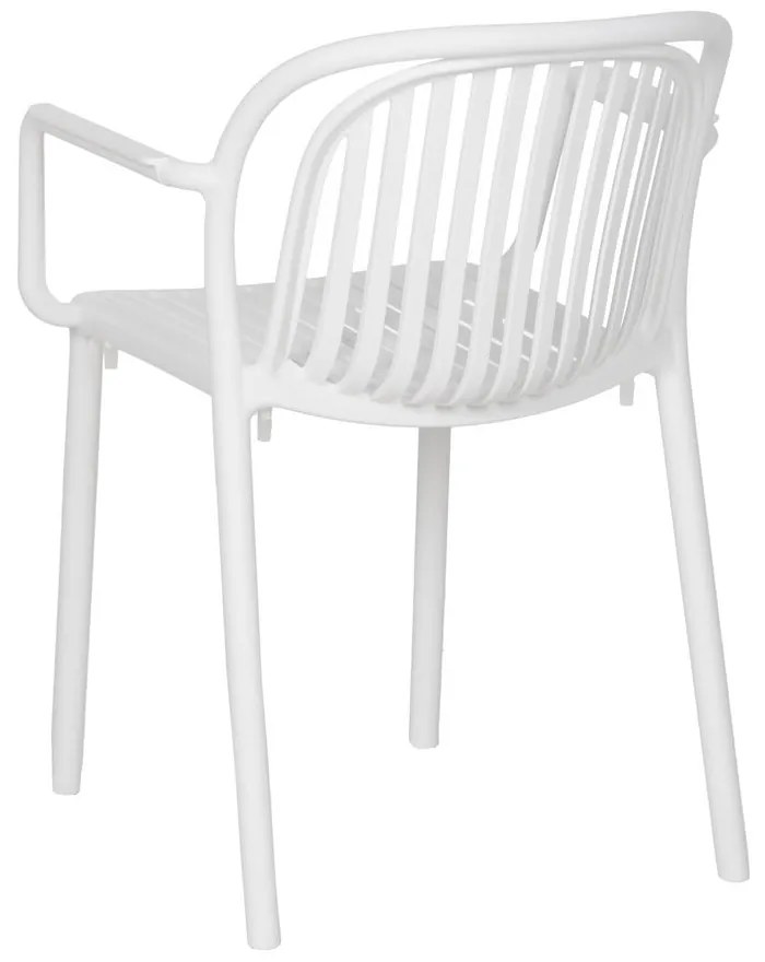 Бял пластмасов трапезен стол Alia – Ixia