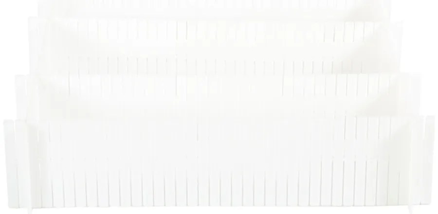 Комплект от 6 бели разделителя за чекмеджета - Compactor