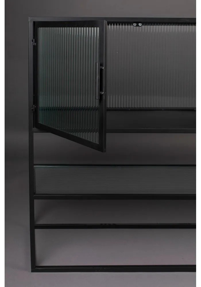 Черен метален шкаф 150x90 cm Boli - Dutchbone
