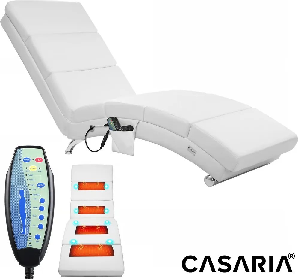 Релаксиращ масажен шезлонг Лондон с отопление textília antracitová