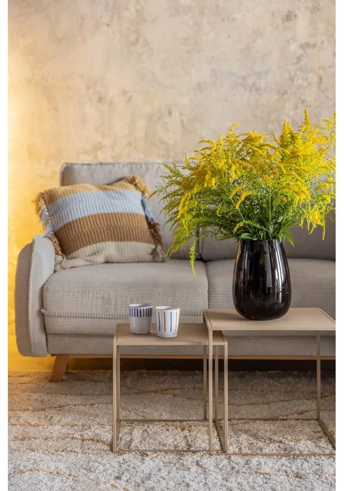 Зелен сгъваем ъглов диван от рипсено кадифе (десен ъгъл) Tori – Bonami Selection