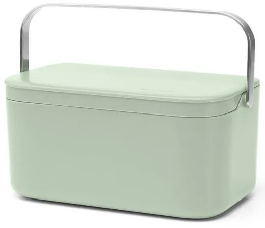 Кутия за хранителни отпадъци Brabantia SinkSide 1005611, 1.8 л, Дръжка за лесно пренасяне, Светлозелен