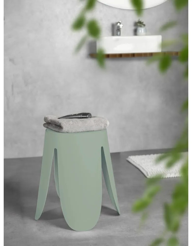 Светлозелен пластмасов стол за подреждане Comiso – Wenko