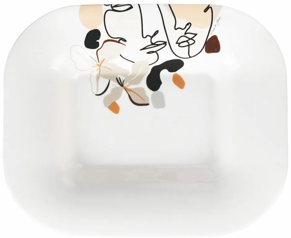 Керамична чиния за сервиране , 43,5 x 35,5 cm Face to Grey - VDE Tivoli 1996