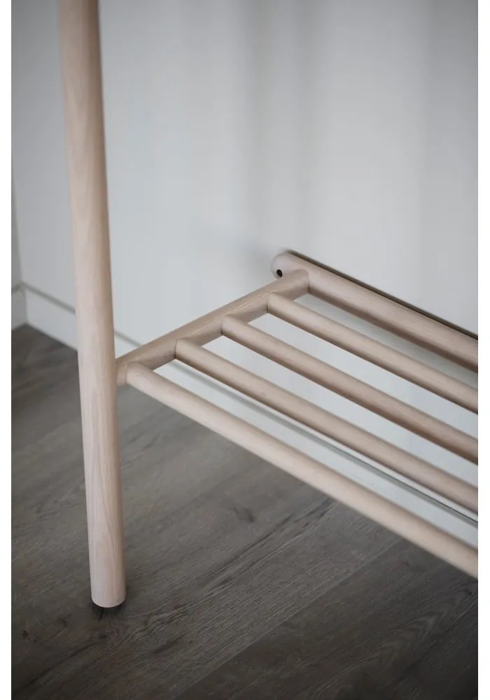 Комплект за антре от дъбова дървесина в естествен цвят Milford - Rowico