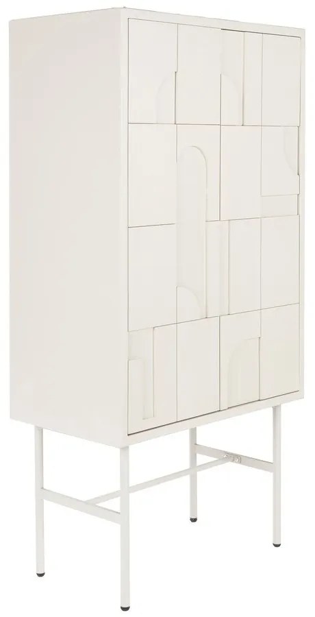 Светлосиво шкафче 70x140x40 cm Funk – White Label