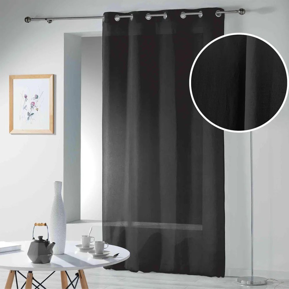 Черна завеса 140x280 cm Telma – douceur d'intérieur