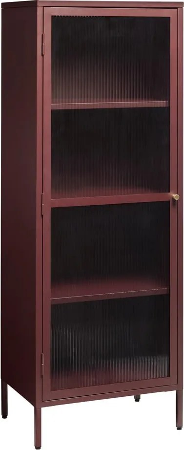 Червена метална витрина 58x160 cm Bronco – Unique Furniture
