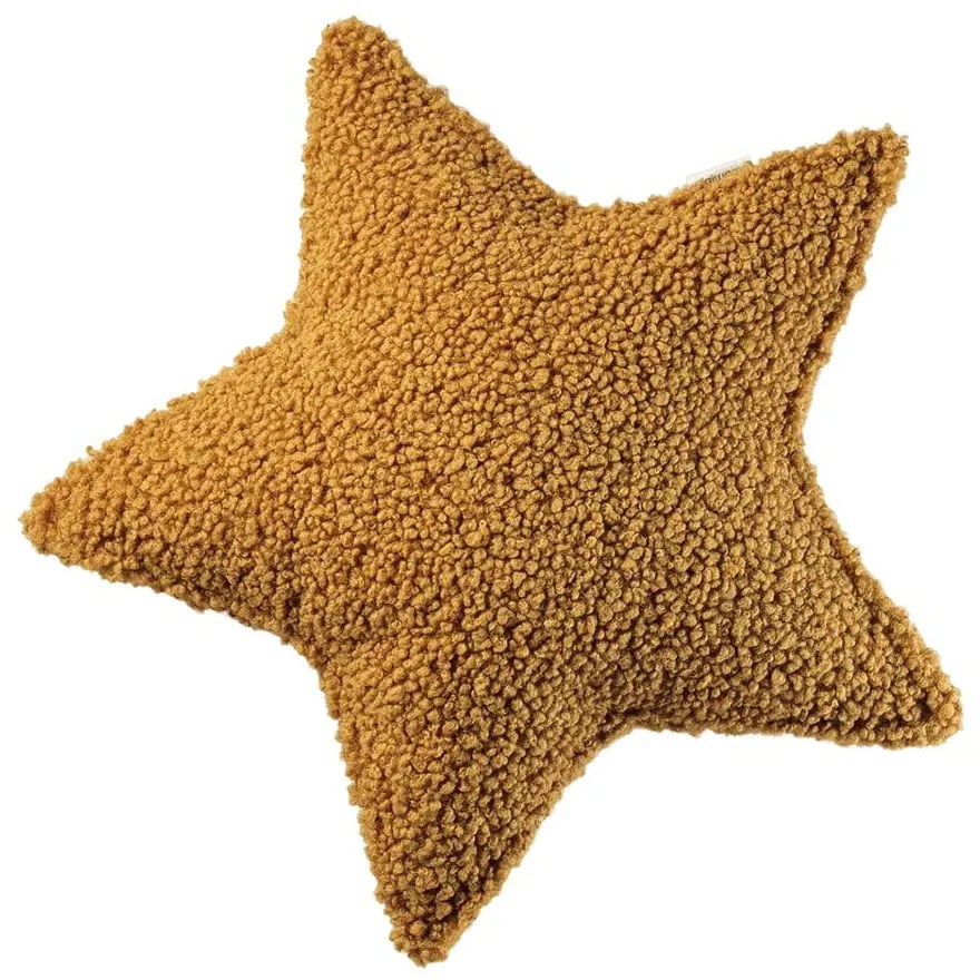 Кафява детска възглавница за диван от букле Star – Wigiwama