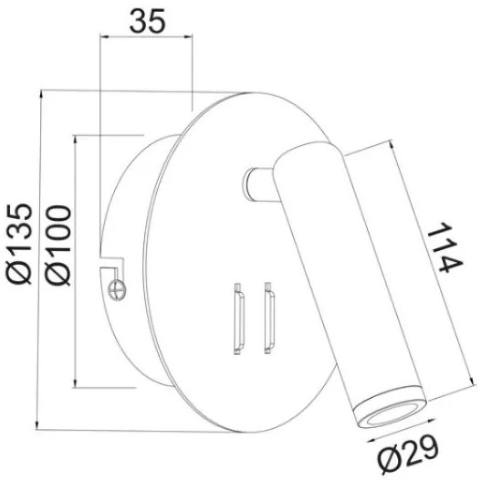 стенна лампа LED Zeus-Mauro