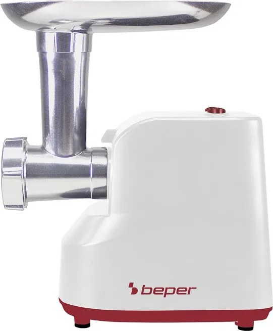 Месомелачка с приставка за домати Beper P102ROB200, 1200W, 3 ножа, ABS, Обратна функция, Бял