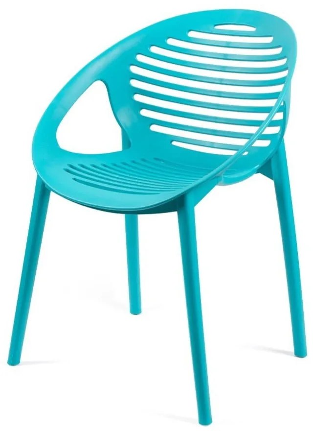 Тюркоазен пластмасов градински стол Joanna - Bonami Selection