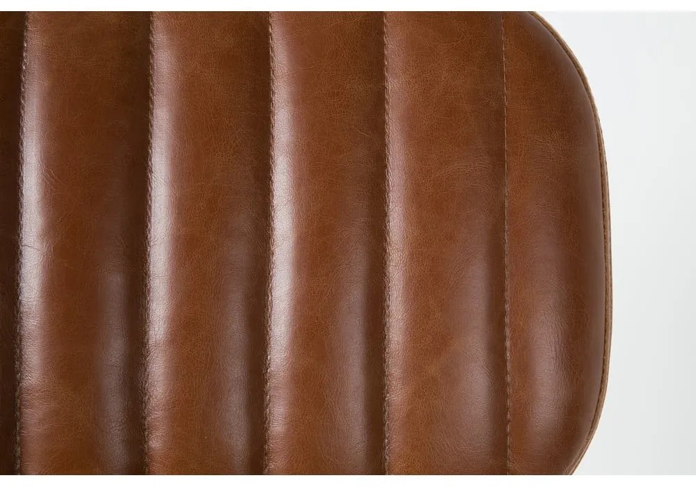 Кафяв трапезен стол в цвят коняк Jake Worn - White Label