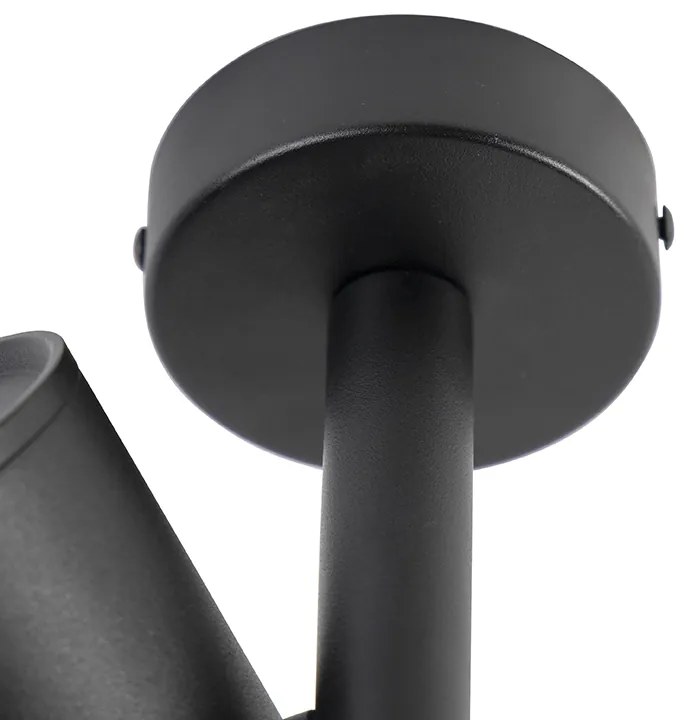 Дизайнерски таванен прожектор черен регулируем GU10 50mm - Scopio Honey