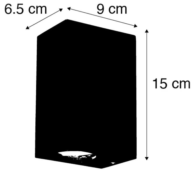 Комплект от 4 интелигентни стенни лампи ръждяво кафяви IP44 с 2 GU10 - Baleno