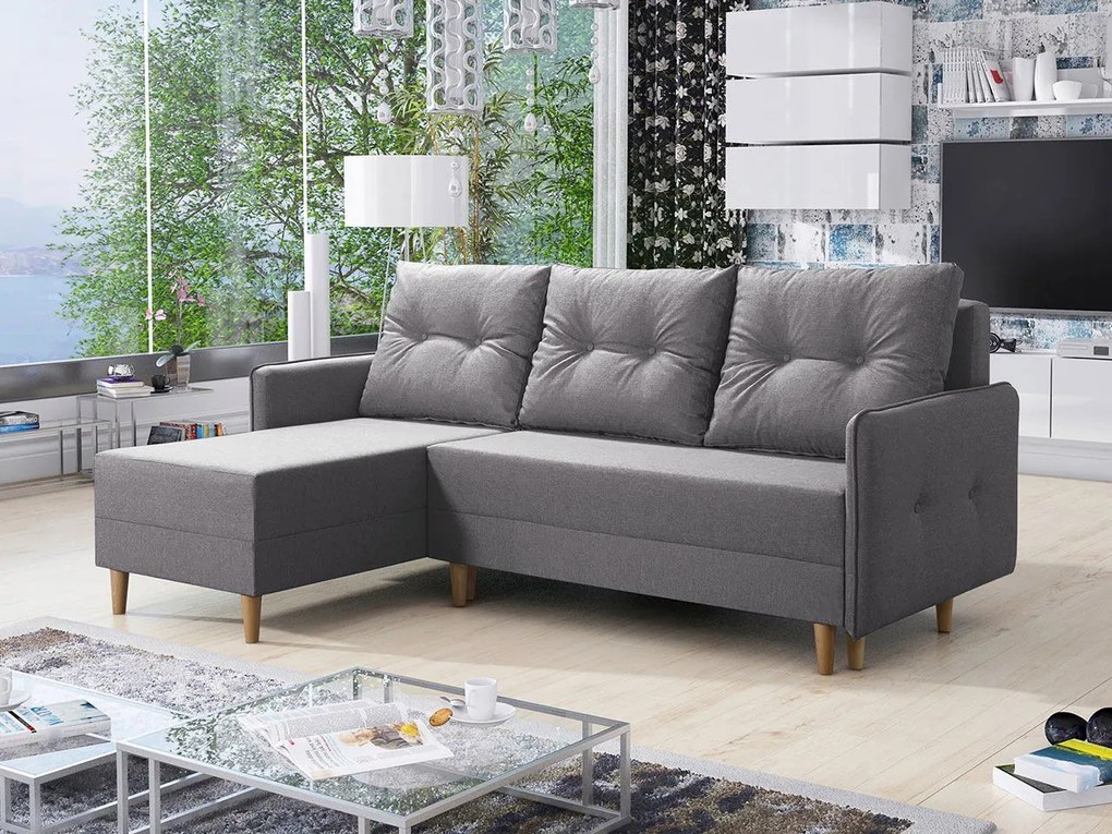 Ъглов диван Fern-Gray light