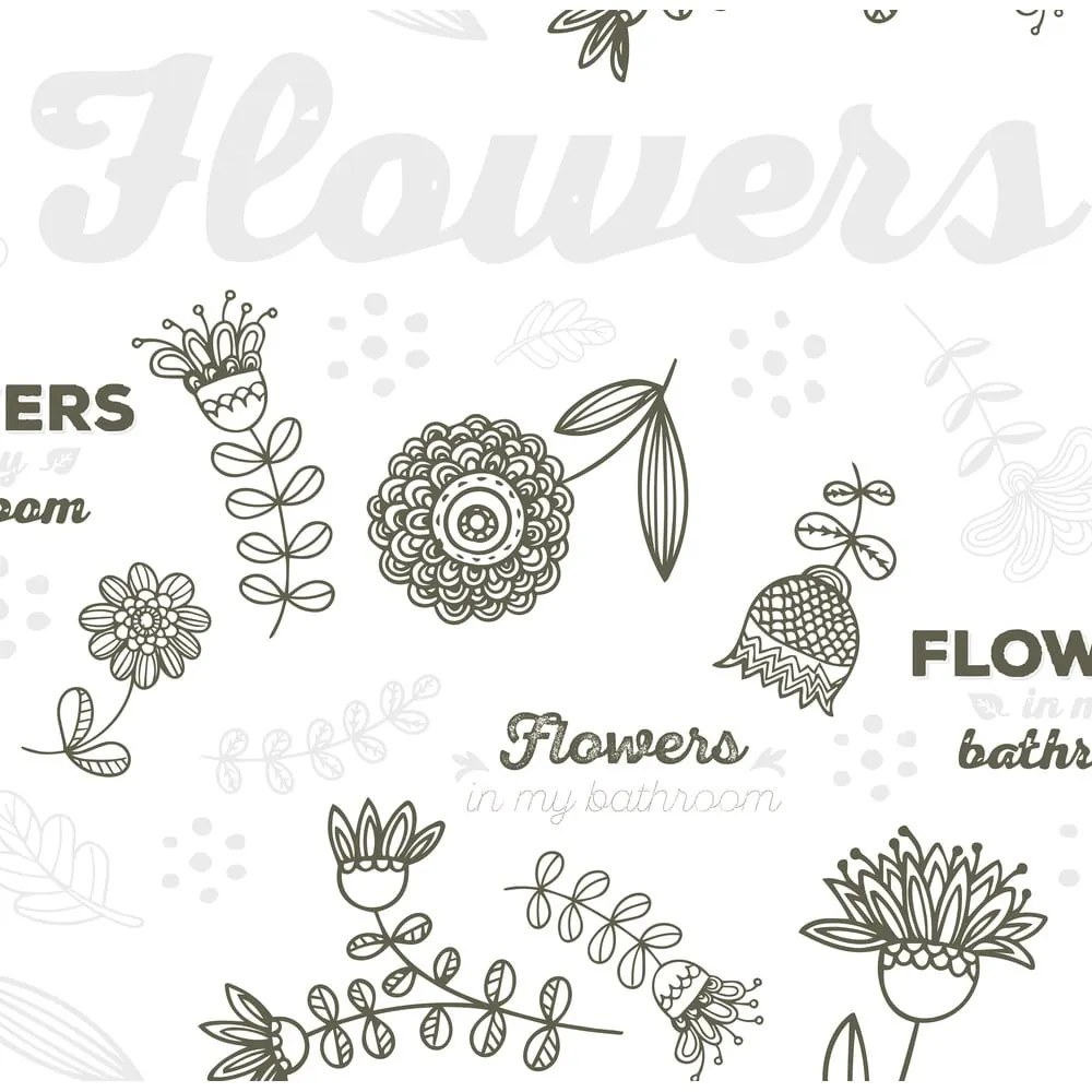 Завеса за душ 180x200 cm Flowers – MSV