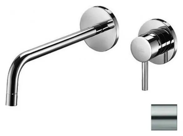 Paffoni - Смесител за мивка за вграждане LIGHT, от неръждаема стомана