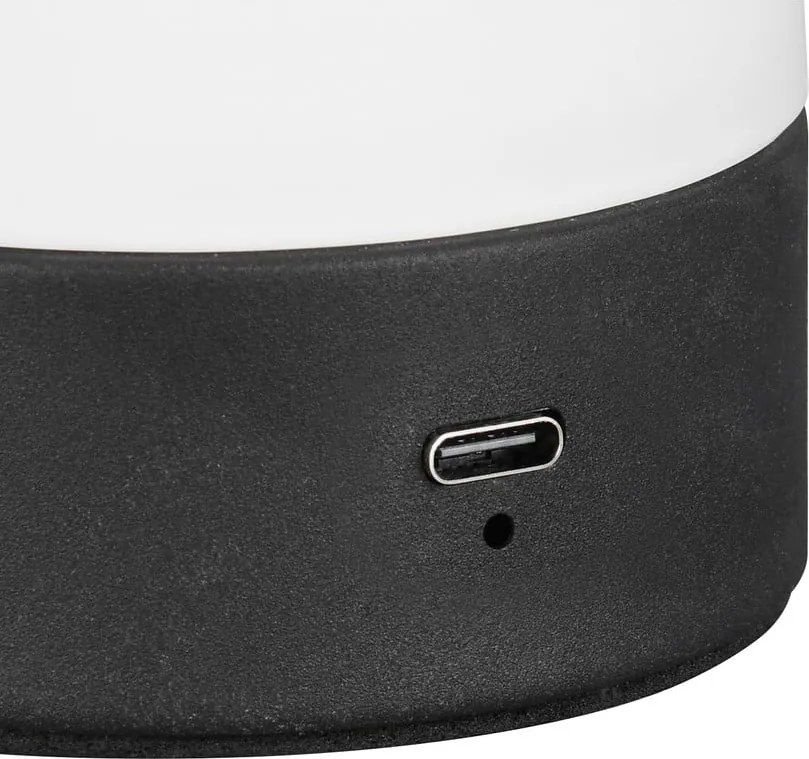 LED настолна лампа в матово бял цвят със стъклен абажур (височина 18 cm) Dooley – Reality