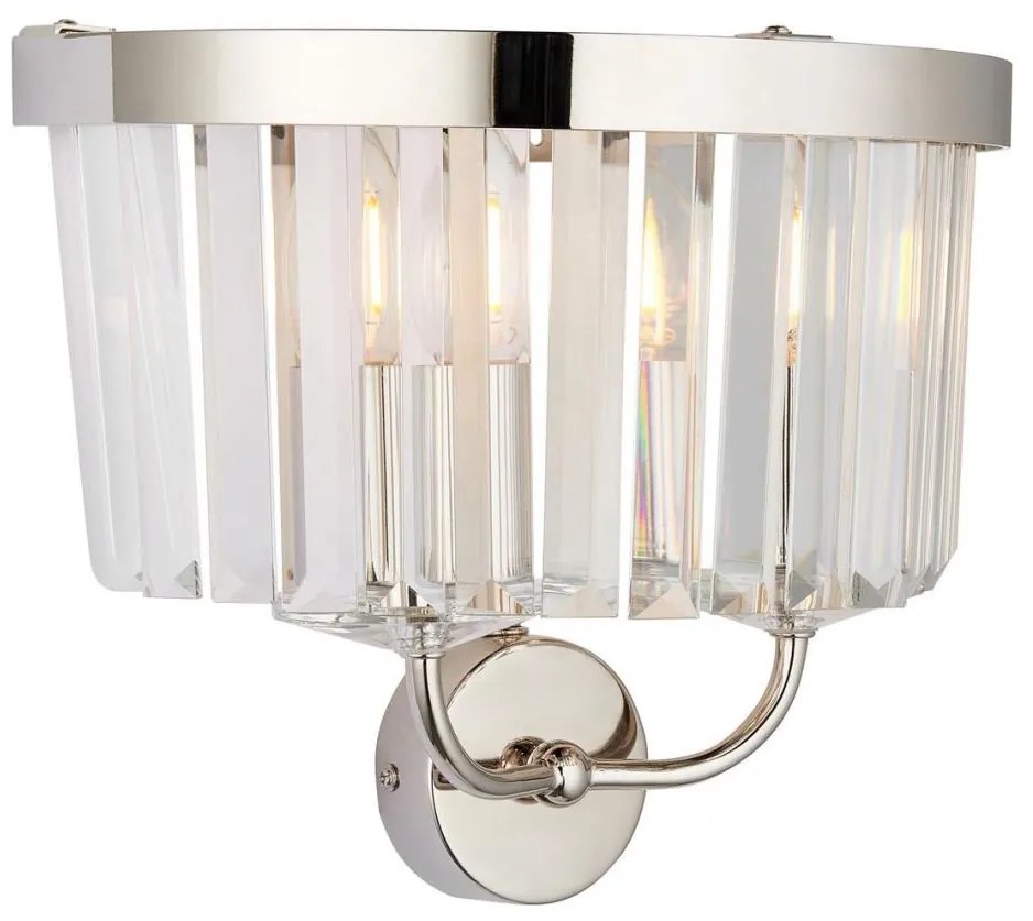 Endon 106448 - Стенно осветително тяло CHESTERFIELD 2xE14/6W/230V лъскав хром